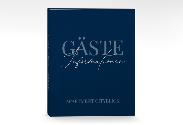 Gästemappe Ferienwohnung A4 Ferienapartment Gästemappe A4 blau