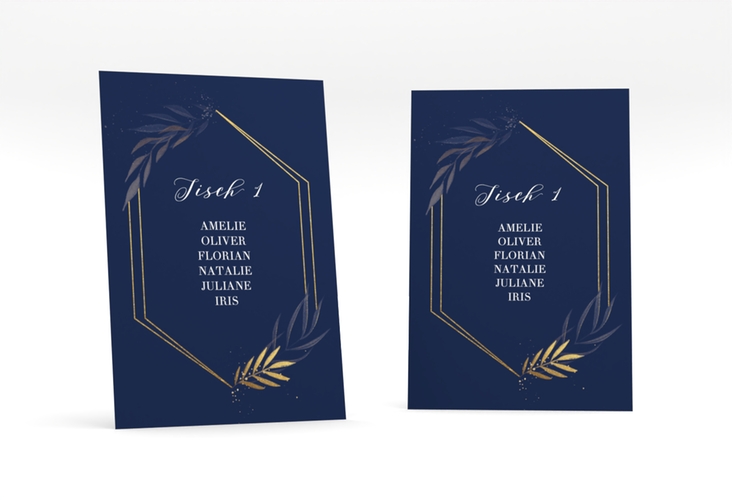Tischaufsteller Hochzeit Eleganza Tischaufsteller blau