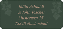 Klick: Details zu Absenderetikett Hochzeit "Efeugrün" anzeigen Absenderetikett Hochzeit Efeugrün 45,7 x 21,2 mm gruen im Fantasy-Elfen-Design mit Efeu