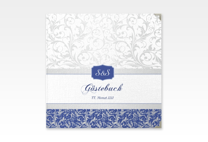 Gästebuch Selection Hochzeit Latina Leinen-Hardcover blau