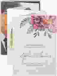 Foto-Leporello Hochzeit Blooming Leporello weiss