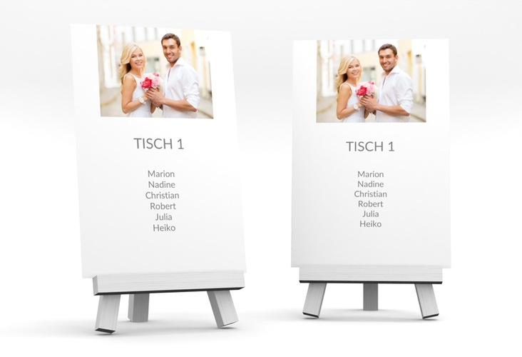 Tischaufsteller Hochzeit Vista Tischaufsteller weiss