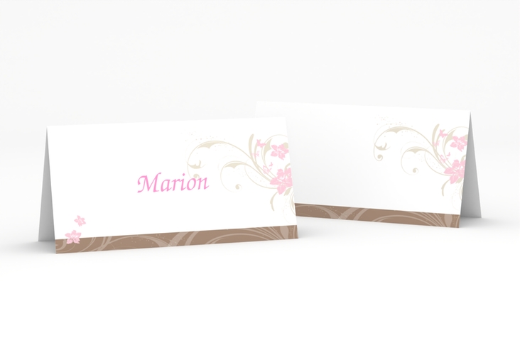 Tischkarte Hochzeit Parma Tischkarten rosa