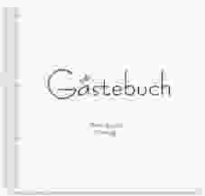 Gästebuch Hochzeit Twohearts Ringbindung tuerkis