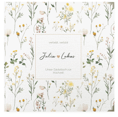 Klick: Details zu Gästebuch Selection Hochzeit "Blumenwiese" anzeigen Gästebuch Selection Hochzeit Blumenwiese Leinen-Hardcover bunt