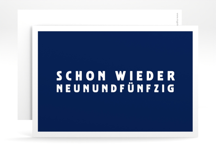 Einladung 60. Geburtstag Gag A6 Karte quer