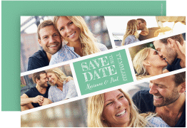 Klick: Details zu Save the Date-Karte "Rise" anzeigen Save the Date-Karte Rise A6 Karte quer mint