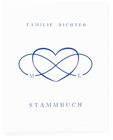 Klick: Details zu Stammbuch A4 "Infinity" anzeigen Stammbuch A4 Infinity Stammbuch A4 blau