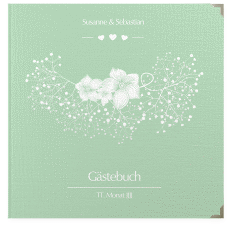 Klick: Details zu Gästebuch Selection Hochzeit "Jena" anzeigen Gästebuch Selection Hochzeit Jena Leinen-Hardcover mint