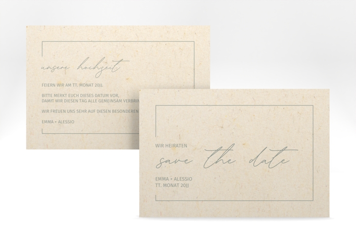 Save the Date-Karte Simple Line A6 Karte quer hochglanz