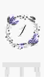 Tischnummer Hochzeit Lavendel Tischaufsteller