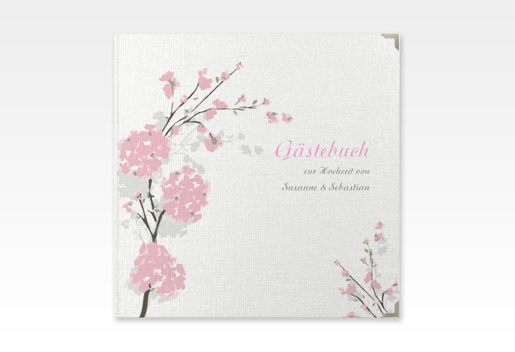 Gästebuch Selection Hochzeit Salerno Leinen-Hardcover rosa