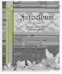 Hochzeitsalbum Bayern 21 x 25 cm gruen mit Edelweiß in rustikaler Holz-Optik