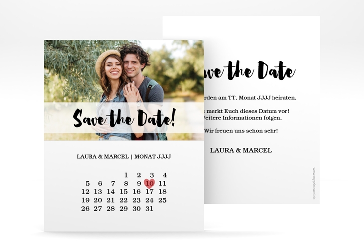 Save the Date-Kalenderblatt Mirage Kalenderblatt-Karte