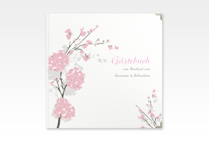 Gästebuch Selection Hochzeit Salerno Leinen-Hardcover rosa
