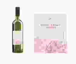 Etichette vino matrimonio collezione Marbella Etikett Weinflasche 4er Set rosa