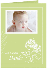 Klick: Details zu Dankeskarte Taufe "Angel" anzeigen Dankeskarte Taufe "Angel"