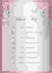 Tagesablauf Poster Hochzeit Toulouse 50 x 70 cm Poster rosa