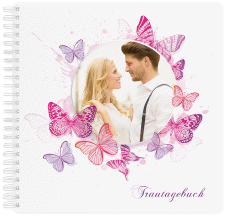 Trautagebuch Hochzeit Schmetterlinge Trautagebuch Hochzeit pink