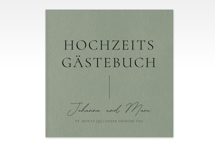 Gästebuch Creation Hochzeitsfreude 20 x 20 cm, Hardcover gruen
