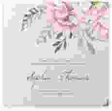 Gästebuch Selection Hochzeit "Blooming" Leinen-Hardcover rosa