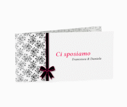 Klick: Details zu Inviti matrimonio collezione Bologna anzeigen Inviti matrimonio collezione Bologna DIN lang Klappkarte fucsia