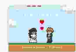 Save the Date-Karte Pixel A6 Karte quer bunt