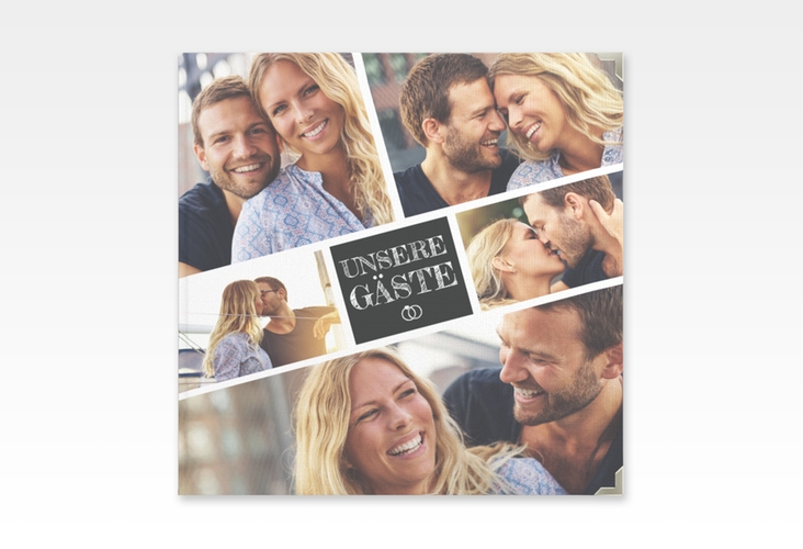 Gästebuch Selection Hochzeit Rise Leinen-Hardcover schwarz