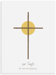 Fingerabdruck-Leinwand Sonne (bis 60 Gäste) 30 x 40 cm