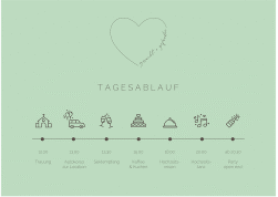 Klick: Details zu Tagesablauf Poster Hochzeit "Lebenstraum" anzeigen Tagesablauf Poster Hochzeit Lebenstraum 70 x 50 cm Poster mint