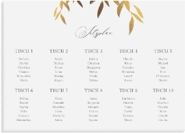 Klick: Details zu Sitzplan Leinwand Hochzeit "Demure" anzeigen Sitzplan Leinwand Hochzeit "Demure" 70 x 50 cm Leinwand