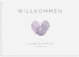 Klick: Details zu Willkommensschild Leinwand "Fingerprint" anzeigen Willkommensschild Leinwand "Fingerprint" 70 x 50 cm Leinwand pink
