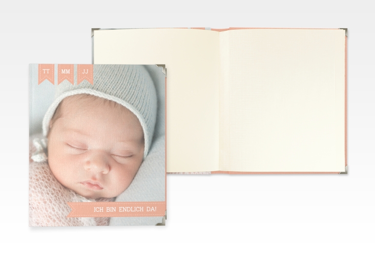 Baby Fotoalbum Kinderlachen 21 x 25 cm apricot