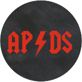 Aufkleber Hochzeit Hardrock Aufkleber, selbstklebend, rund schwarz für Rockband-Fans