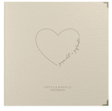 Klick: Details zu Gästebuch Selection Hochzeit "Lebenstraum" anzeigen Gästebuch Selection Hochzeit Lebenstraum Leinen-Hardcover beige