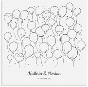 Wedding Tree Leinwand Hochzeitsballons (bis 35 Gäste)