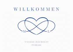 Klick: Details zu Willkommensschild Poster "Infinity" anzeigen Willkommensschild Poster Infinity 70 x 50 cm Poster blau