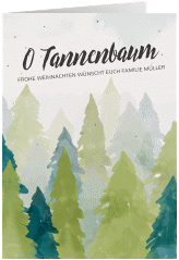 Klick: Details zu Weihnachtskarte "Tannenwald" anzeigen Weihnachtskarte "Tannenwald"