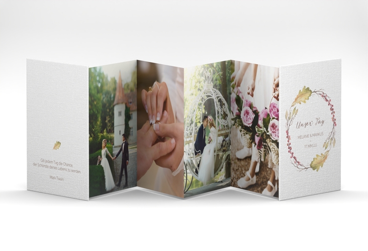 Foto-Leporello Hochzeit Herbsthochzeit Leporello