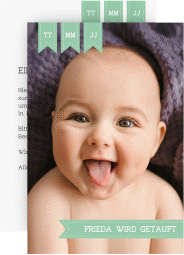 Taufeinladung "Trust"