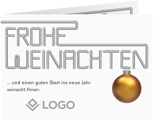 Klick: Details zu Geschäftliche Weihnachtskarte "Pipeline" anzeigen Geschäftliche Weihnachtskarte Pipeline A6 Klappkarte quer weiss