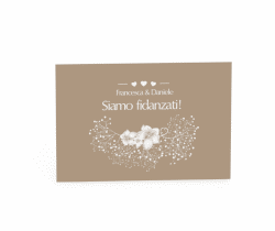 Klick: Details zu Inviti fidanzamento matrimonio collezione Pescara anzeigen Inviti fidanzamento matrimonio collezione Pescara A6 Postkarte beige