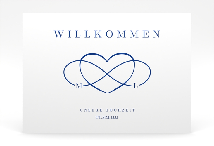 Willkommensschild Poster Infinity 70 x 50 cm Poster