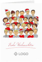 Klick: Details zu Business-Weihnachtskarte "Team" anzeigen Business-Weihnachtskarte "Team"