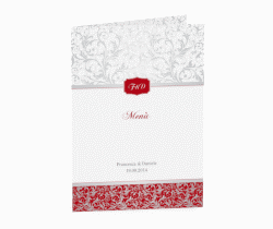 Klick: Details zu Menù matrimonio collezione Latina anzeigen Menù matrimonio collezione Latina DIN A5 geklappt marrone