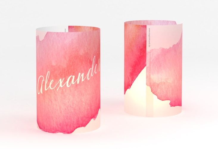 Windlicht Hochzeit Aquarella Windlicht rot
