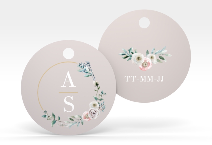 Geschenkanhänger Hochzeit Symphonie Geschenkanhänger, rund