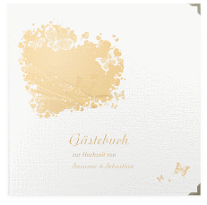Klick: Details zu Gästebuch Selection Hochzeit "Mailand" anzeigen Gästebuch Selection Hochzeit Mailand Leinen-Hardcover beige