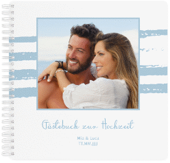 Klick: Details zu Gästebuch Hochzeit "Mare" anzeigen Gästebuch Hochzeit "Mare" Ringbindung beige