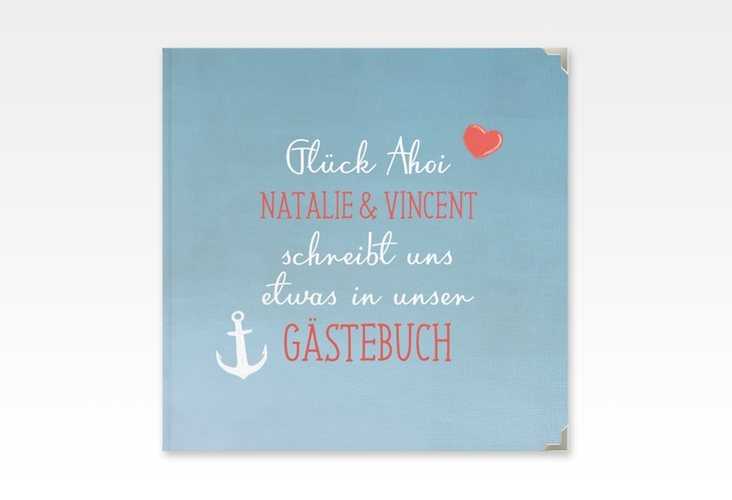 Gästebuch Selection Hochzeit Ehehafen Leinen-Hardcover blau